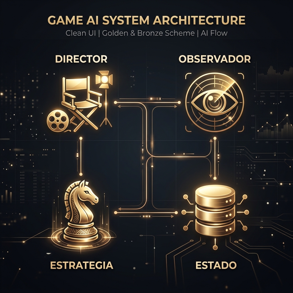 Diagrama del sistema de decisión de la IA
